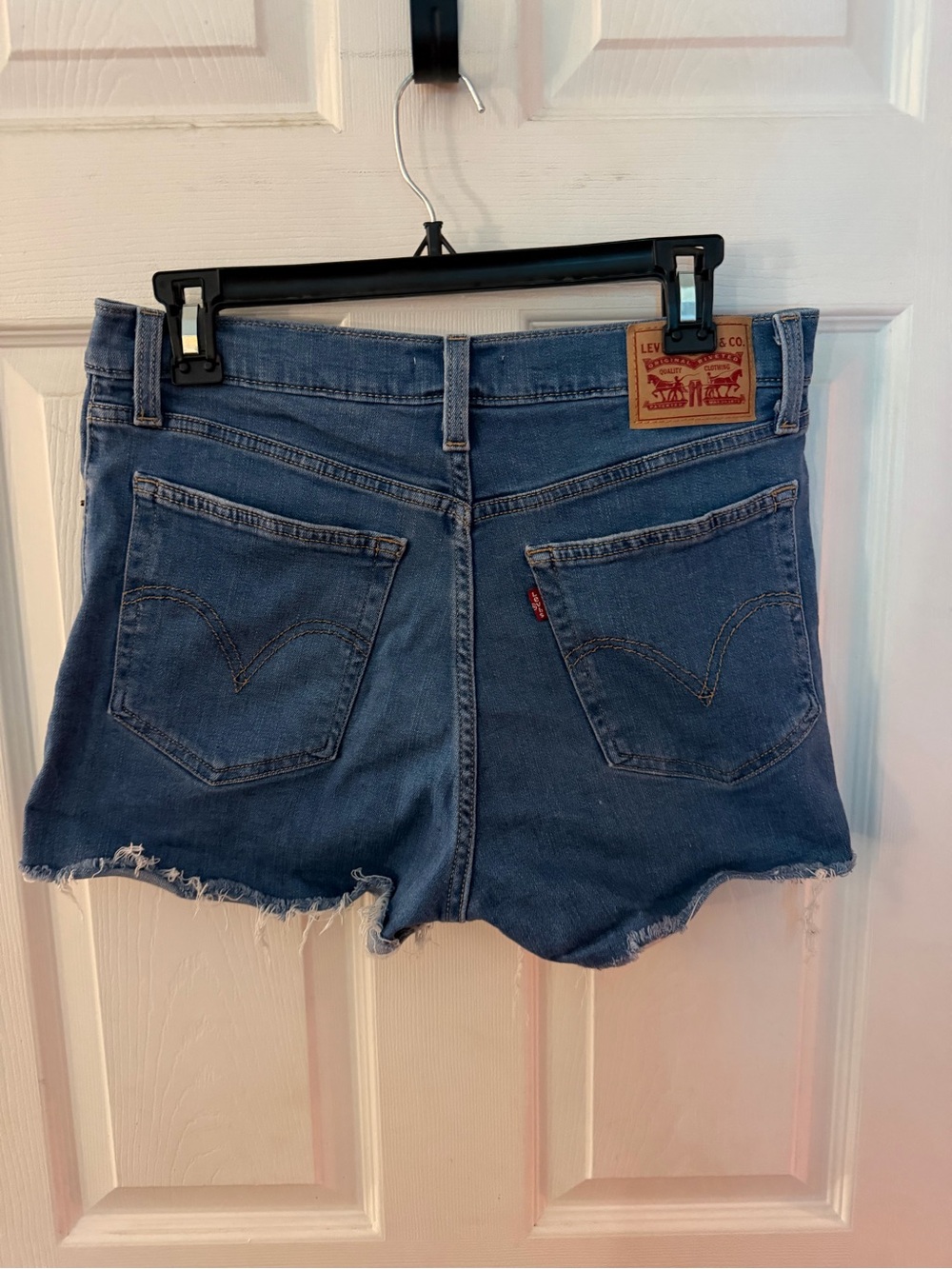 Levi's Medium Blue Denim Cutoff Shorts